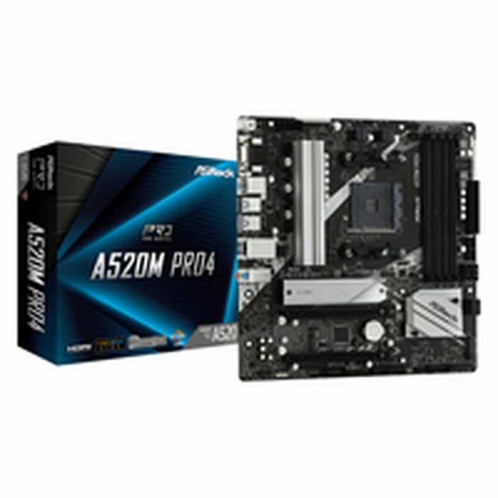 Asrock A520M Pro4 Zócalo AM4 micro ATX Asrock A520M Pro4 Zócalo AM4 micro ATX