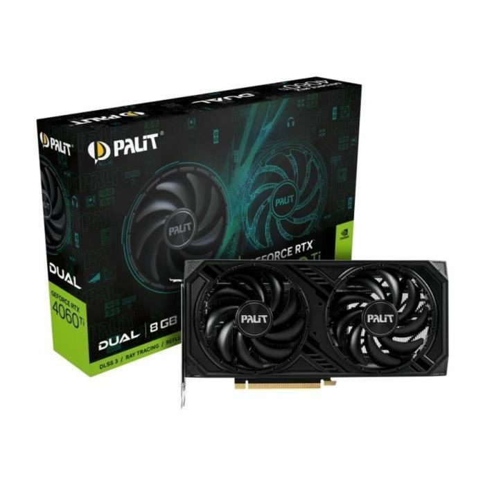Tarjeta Gráfica Palit NE6406T019P1-1060D Geforce RTX 4060 Ti GDDR6 Tarjeta Gráfica Palit NE6406T019P1-1060D Geforce RTX 4060 Ti GDDR6
