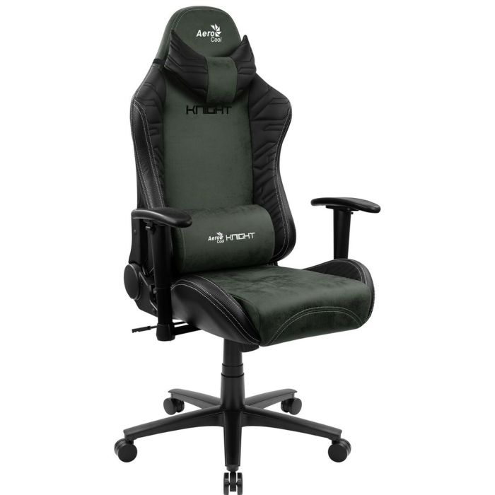 Silla Gaming Aerocool KNIGHT AeroSuede 180º Negro Verde Negro/Verde 6