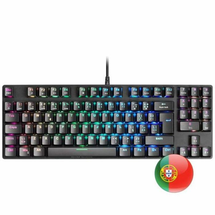Teclado mecánico Mars Gaming MKREVOPRO Qwerty Portugués Negro 3