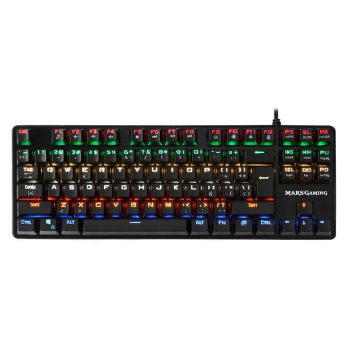 Teclado Gaming Mars Gaming MK4MINIBR LED Marrón 1 Teclado Gaming Mars Gaming MK4MINIBR LED Marrón 1