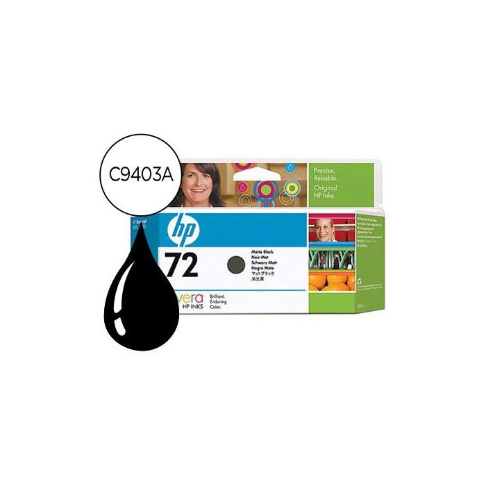 Ink-Jet Hp 72 Negro Mate Designjet T610-1100 -130 mL-