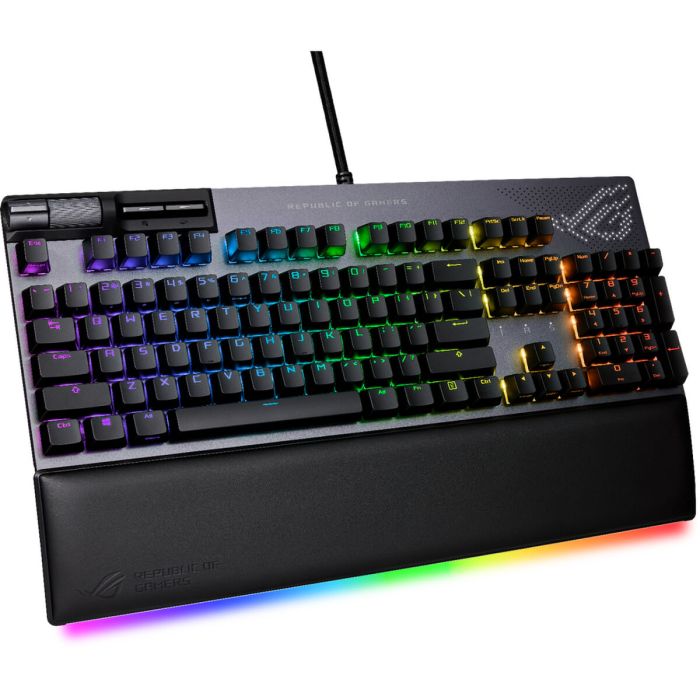 Teclado Gaming Asus ROG Strix Flare II Animate Qwerty Español Negro Gris 1