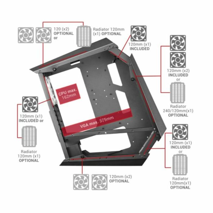 Caja Semitorre ATX Mars Gaming MC51W Blanco 3 Caja Semitorre ATX Mars Gaming MC51W Blanco 3