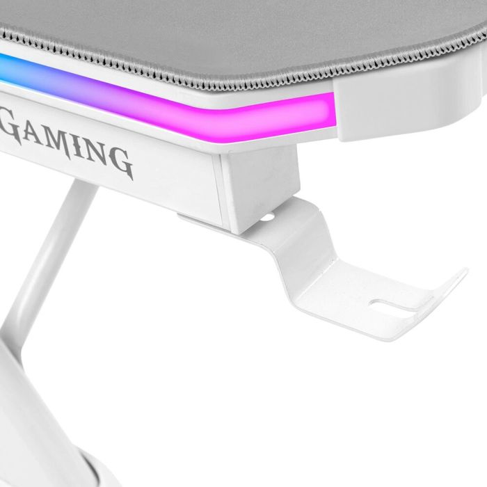 Mesa de Escritorio Mars Gaming MGDXLRGBW LED RGB Blanco Acero 160 x 60 cm 3