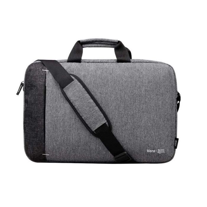 Acer Vero OBP. Maletín bandolera para portátil de 15.6 pulgadas, de poliéster reciclado, color gris