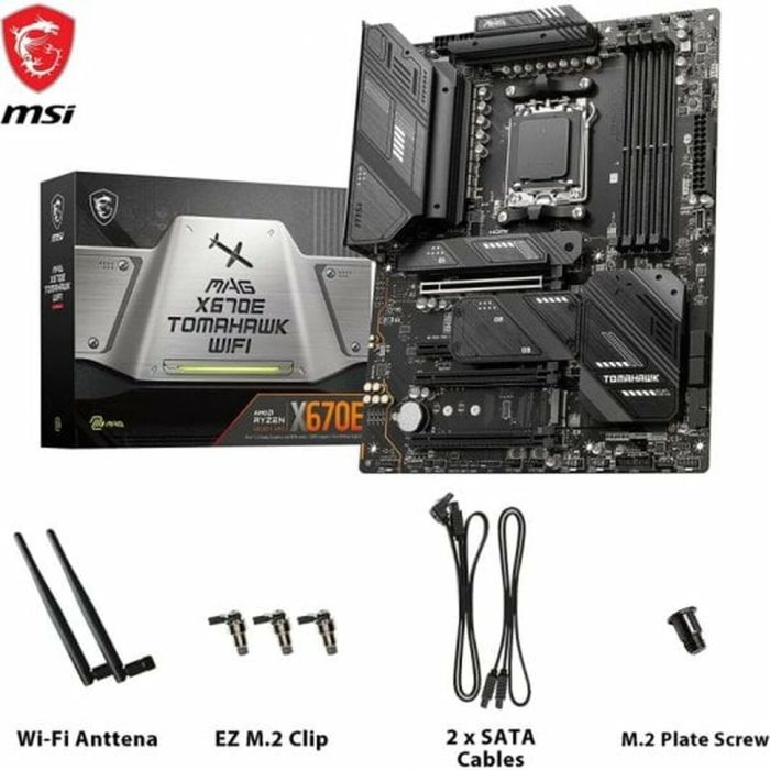 Placa Base MSI MAG X670E TOMAHAWK WIFI AMD AM5 AMD 1