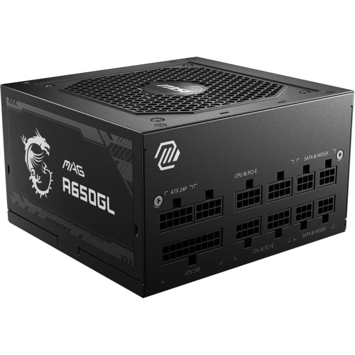 MSI MAG A650GL unidad de fuente de alimentación 650 W 20+4 pin ATX ATX Negro