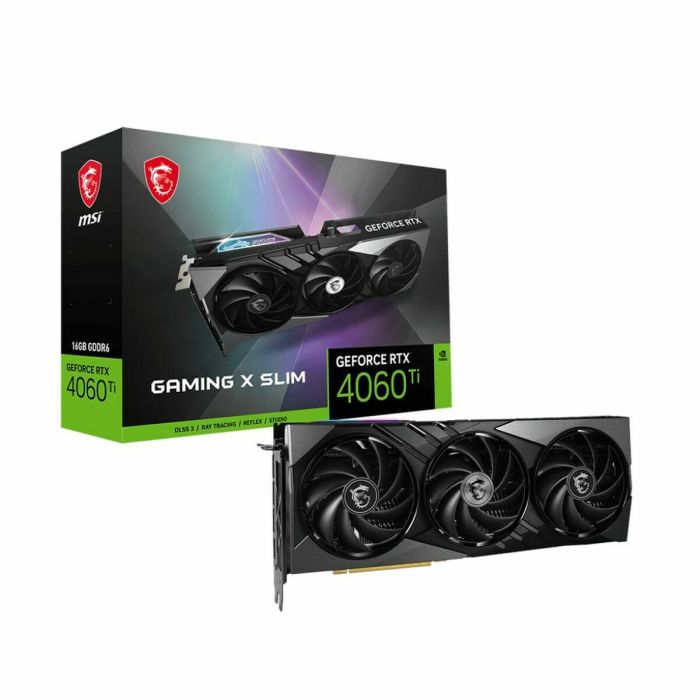 MSI - Tarjeta gráfica - RTX 4060 TI GAMING X SLIM 16G (912-V517-011)