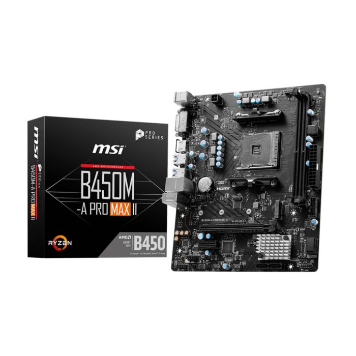 Placa Base MSI B450M-A PRO MAX II AMD B450 AMD AMD AM4 1