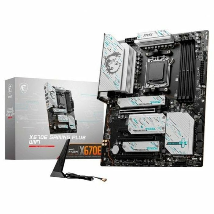 Placa MSI Mag X670E Gaming Plus Wifi,Amd,Am5,X670,4Ddr5,192,Hdmi+Dp,4Sata3+4M.2,13Usb3.2.5Gb+Wifi6E+Bt5.3,Atx