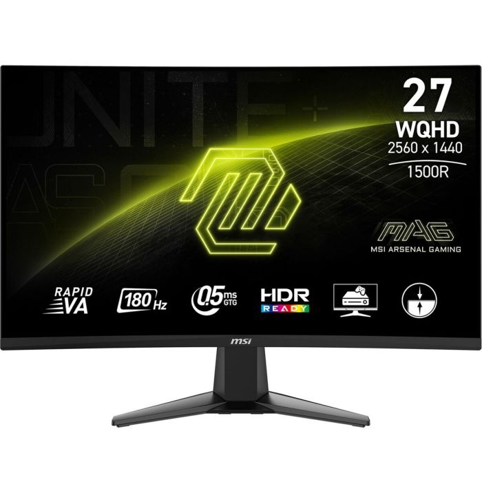 MSI MAG 27CQ6F pantalla para PC 68,6 cm (27") 2560 x 1440 Pixeles Quad HD LCD Negro