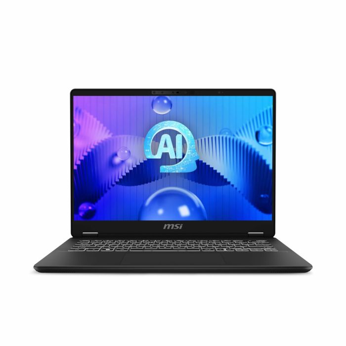 MSI Portatil Prestige 14 Ai Studio C1Veg-016Es. 14" 16:10 2.8K (2880X1800), 60Hz. Intel Core Ultra 7 Processor 155H. Rtx 4050, Gddr6 6Gb. Ddr5 8Gb*2. 1Tb Nvme Pcie Ssd. W11 Home