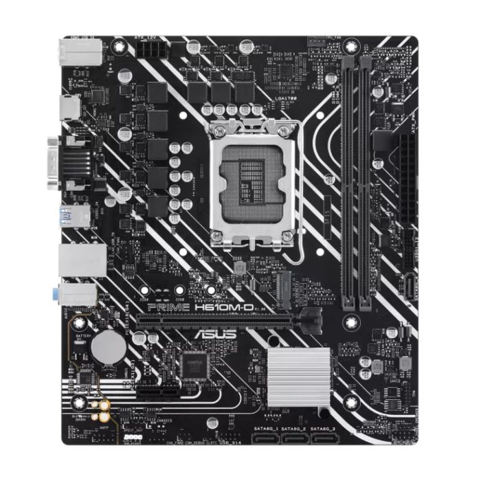 Placa Asus Prime H610M-D,Intel,1700,H610,2Ddr5,96Gb,Vga+Hdmi,4Sata3,1M.2,2Usb2.0,2Usb3.2,Usb-C,1Gblan,Matx