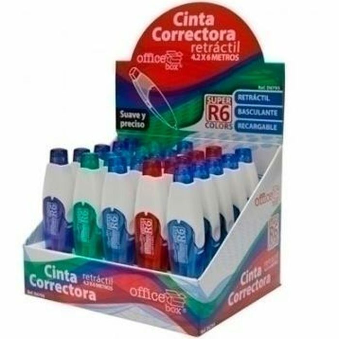 Cinta Correctora Office Box 4,2 mm Multicolor (25 Unidades) 1 Cinta Correctora Office Box 4,2 mm Multicolor (25 Unidades) 1