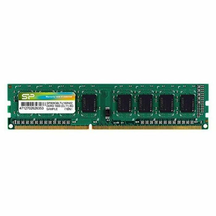 Memoria RAM Silicon Power SP008GBLTU160N02 DDR3 240-pin DIMM 8 GB 1600 Mhz 8 GB 1600 mHz CL11 1 Memoria RAM Silicon Power SP008GBLTU160N02 DDR3 240-pin DIMM 8 GB 1600 Mhz 8 GB 1600 mHz CL11 1