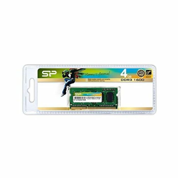 Memoria RAM Silicon Power SP004GBSTU160N02 SO-DIMM 4 GB DDR3 1600 mHz 4 GB 2