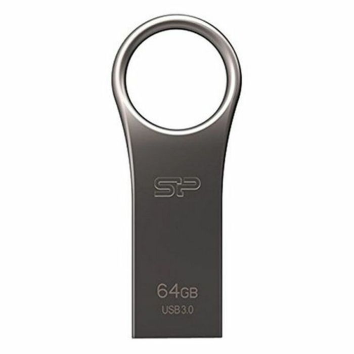 Memoria USB Silicon Power SP064GBUF3J80V1T 64 GB Titanio Plateado 64 GB 128 GB 0 Memoria USB Silicon Power SP064GBUF3J80V1T 64 GB Titanio Plateado 64 GB 128 GB 0