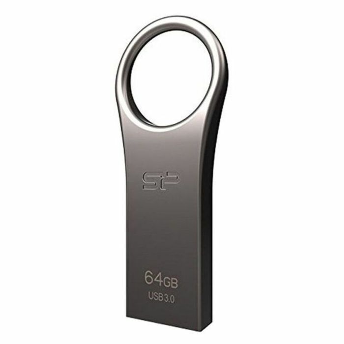 Memoria USB Silicon Power SP064GBUF3J80V1T 64 GB Titanio Plateado 64 GB 128 GB 2 Memoria USB Silicon Power SP064GBUF3J80V1T 64 GB Titanio Plateado 64 GB 128 GB 2