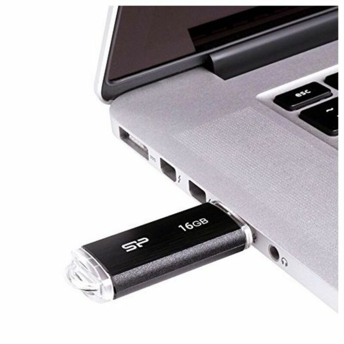 Memoria USB Silicon Power SP016GBUF2U02V1K 16 GB USB 2.0 Negro 16 GB 2