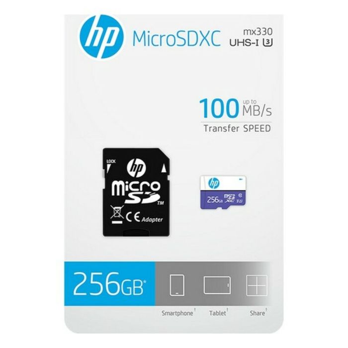 Tarjeta de Memoria Micro SD con Adaptador HP HFUD 256 GB 1
