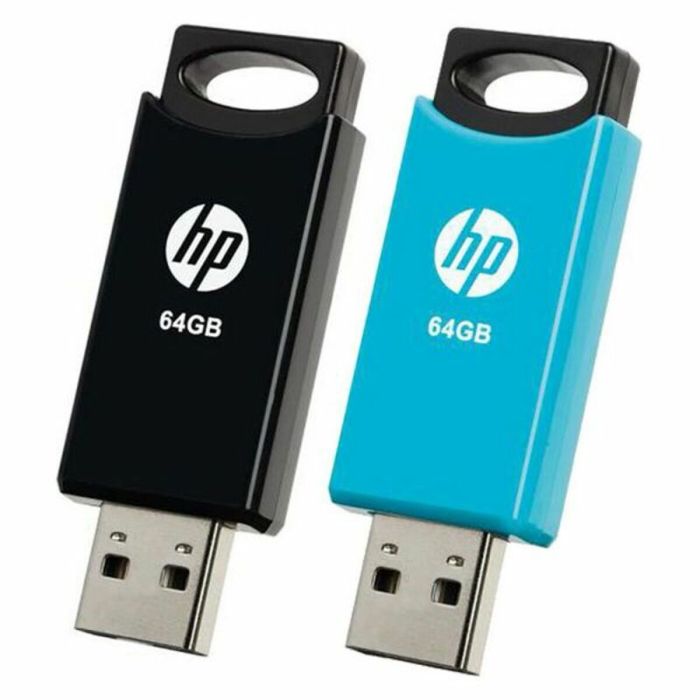 Memoria USB HP 212 USB 2.0 Azul/Negro (2 uds) 1