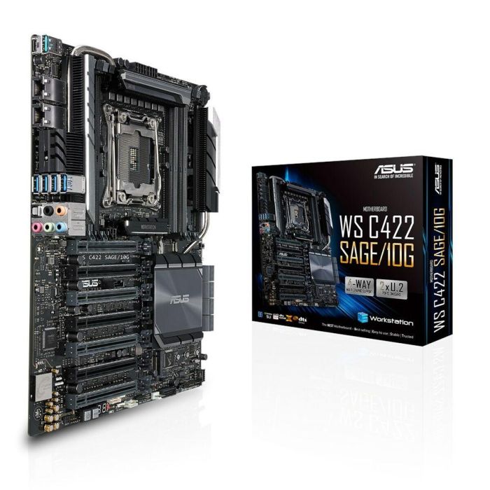 ASUS WS C422 SAGE/10G placa base para servidor y estación de trabajo LGA 2066 (Socket R4) CEB Intel® C422