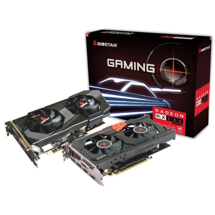 Tarjeta Gráfica Biostar VA5815RV82 AMD RADEON RX 580 GDDR5 8 GB Tarjeta Gráfica Biostar VA5815RV82 AMD RADEON RX 580 GDDR5 8 GB