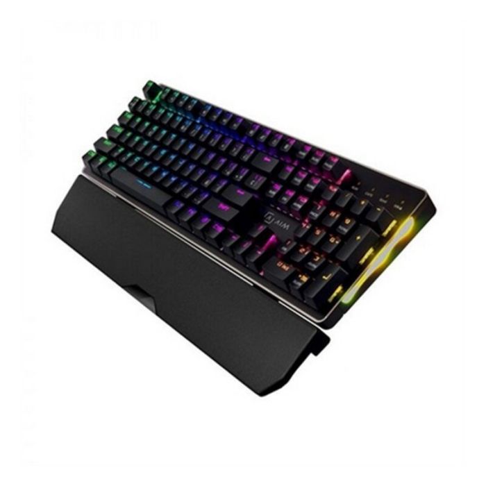 TECLADO MECÁNICO AIM AIMKBR - SWITCHES OUTEMU BROWN - ILUMINACIÓN FULL RGB - REPOSAMUÑECAS - SOFTWARE DE CONTROL TECLADO MECÁNICO AIM AIMKBR - SWITCHES OUTEMU BROWN - ILUMINACIÓN FULL RGB - REPOSAMUÑECAS - SOFTWARE DE CONTROL