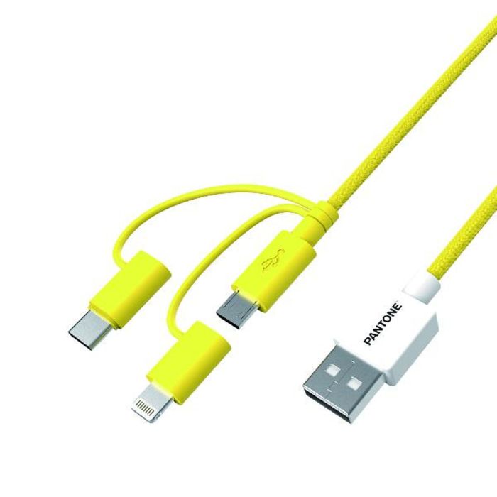 Cable USB Pantone PT-USB003Y1 Amarillo 1,2 m