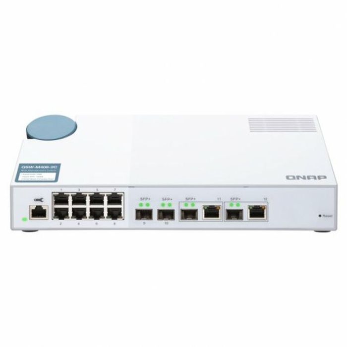 Switch Qnap QSW-M408-2C 1 Gbps RJ-45 SFP+ Blanco 12