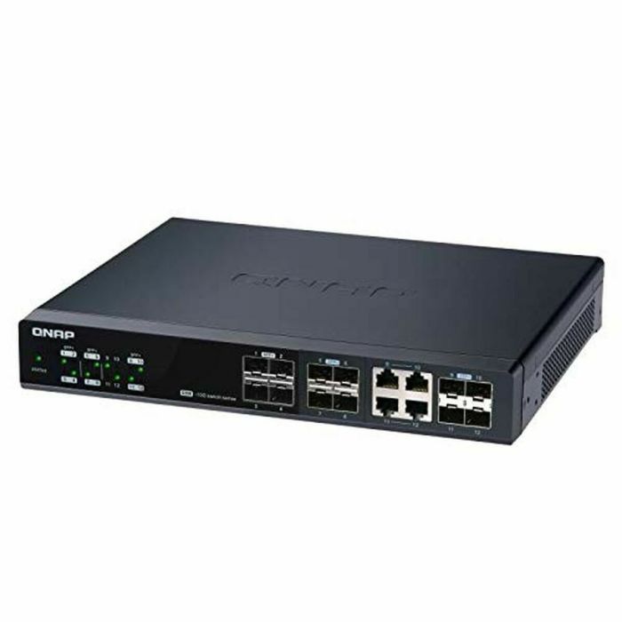 QNAP QSW-M1204-4C switch Gestionado 10G Ethernet (100/1000/10000) Negro