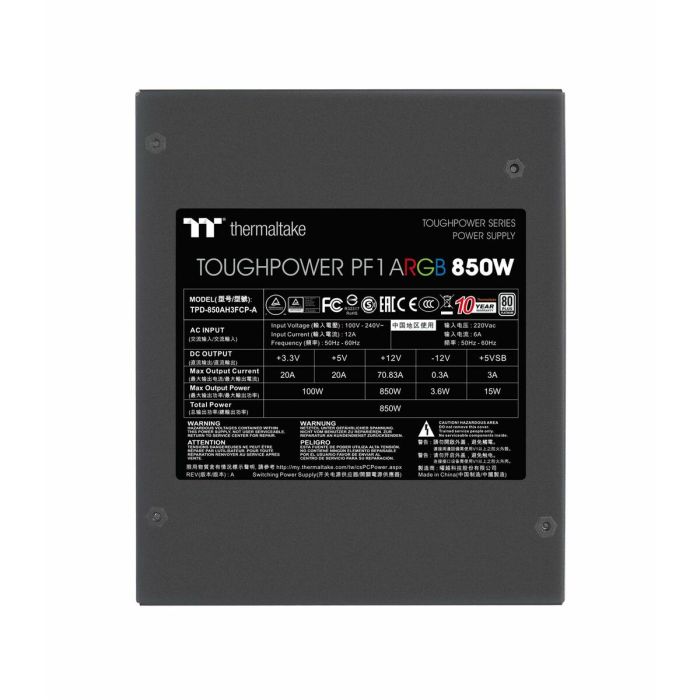 Fuente de Alimentación THERMALTAKE Toughpower PF1 850 W 6 Fuente de Alimentación THERMALTAKE Toughpower PF1 850 W 6