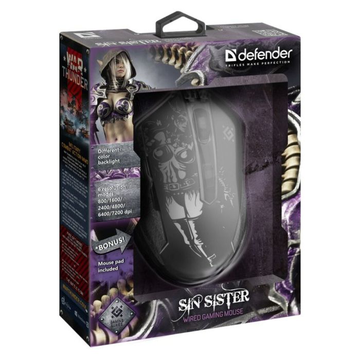 Ratón Defender GM-933 Negro