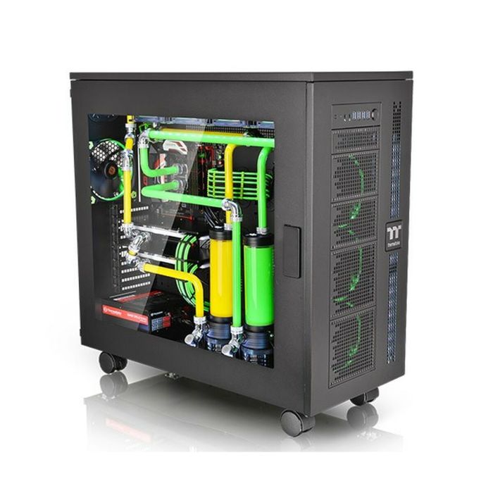 Caja Semitorre ATX THERMALTAKE Core W100 Azul Negro 7 Caja Semitorre ATX THERMALTAKE Core W100 Azul Negro 7