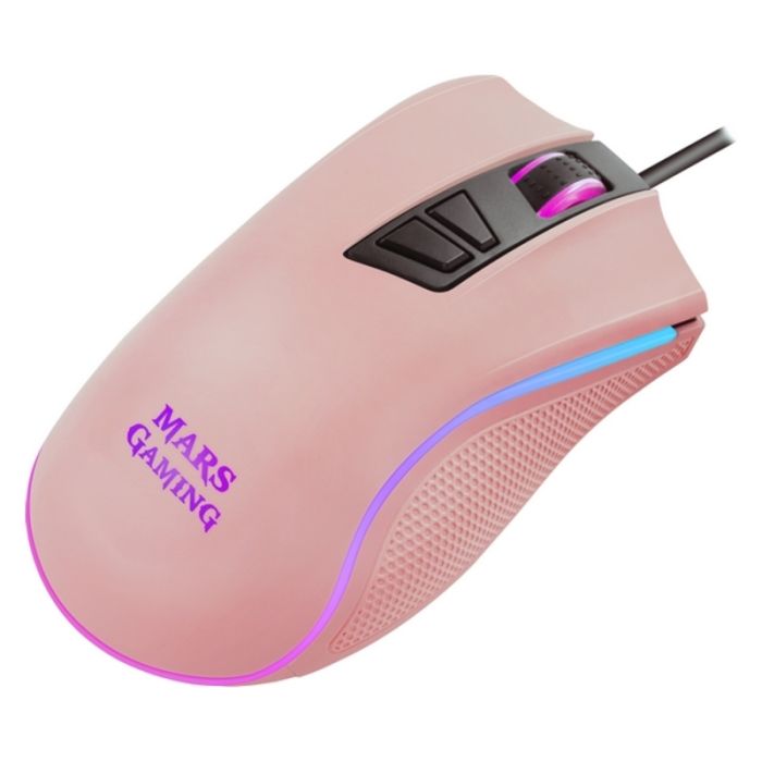 Ratón Gaming Aerocool MM218 100 ips 10000 dpi RGB Rosa 5