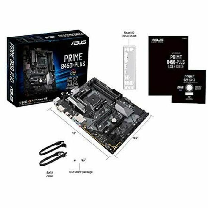 Placa Base Asus PRIME B450-PLUS ATX DDR4 AM4 AMD B450 AMD AMD AM4 1