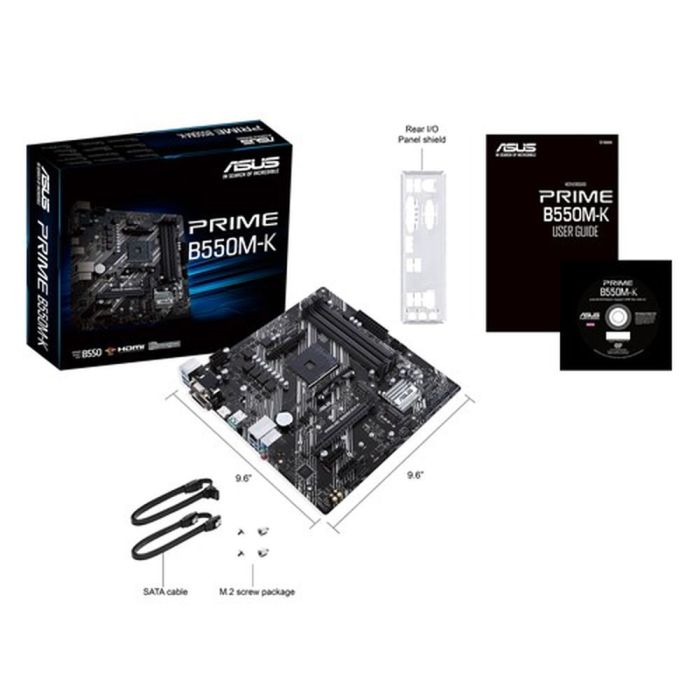 Placa Base Asus PRIME B550M-K mATX AM4 AMD AM4 AMD B550 AMD 1