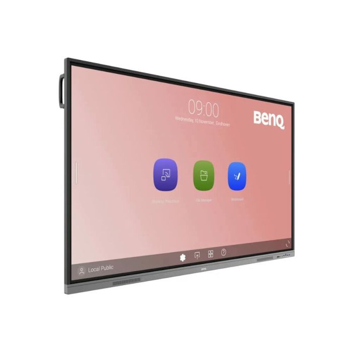 Monitor con Pantalla Táctil Videowall BenQ 9H.F86TC.DE2 4K Ultra HD 75" 3