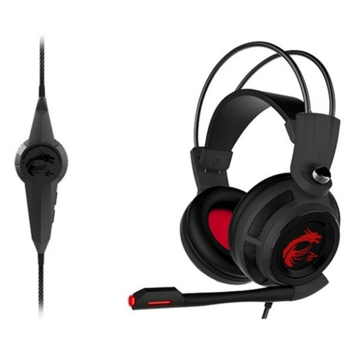 Auriculares con Micrófono Gaming MSI DS502 USB Ø 4 cm Negro 3