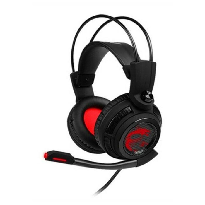 MSI DS502 Auriculares Diadema Negro, Rojo