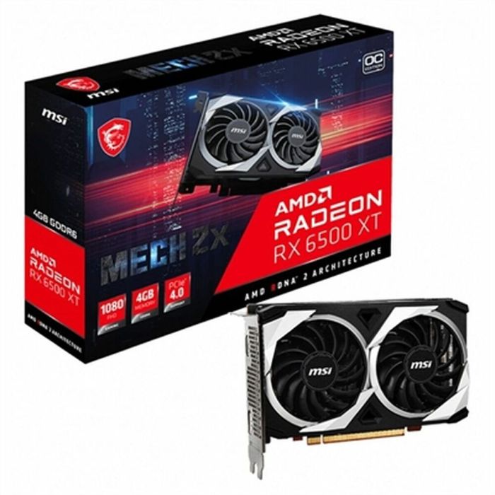MSI RADEON RX 6500 XT MECH 2X 4G OC tarjeta gráfica AMD 4 GB GDDR6 MSI RADEON RX 6500 XT MECH 2X 4G OC tarjeta gráfica AMD 4 GB GDDR6