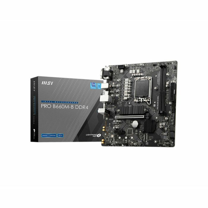 Placa Base MSI PRO B660M-B DDR4 Intel LGA 1700 Placa Base MSI PRO B660M-B DDR4 Intel LGA 1700