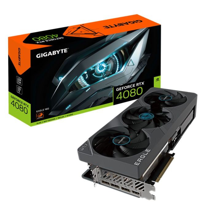 Tarjeta Gráfica Gigabyte GV-N4080EAGLE-16GD NVIDIA GeForce RTX 4080 16 GB GDDR6X Tarjeta Gráfica Gigabyte GV-N4080EAGLE-16GD NVIDIA GeForce RTX 4080 16 GB GDDR6X
