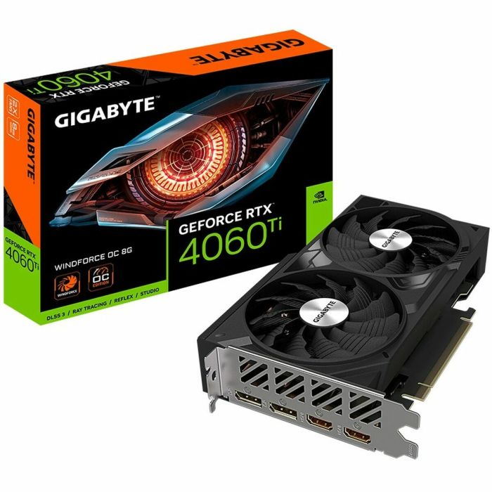 Tarjeta Gráfica Gigabyte GeForce RTX 4060 Ti WINDFORCE OC Geforce RTX 4060 Ti 8 GB GDDR6 1