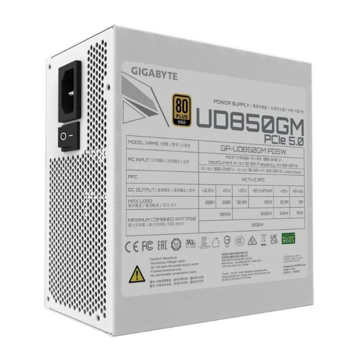 Fuente de Alimentación Gigabyte GP-UD850GM PG5W/PSU 1