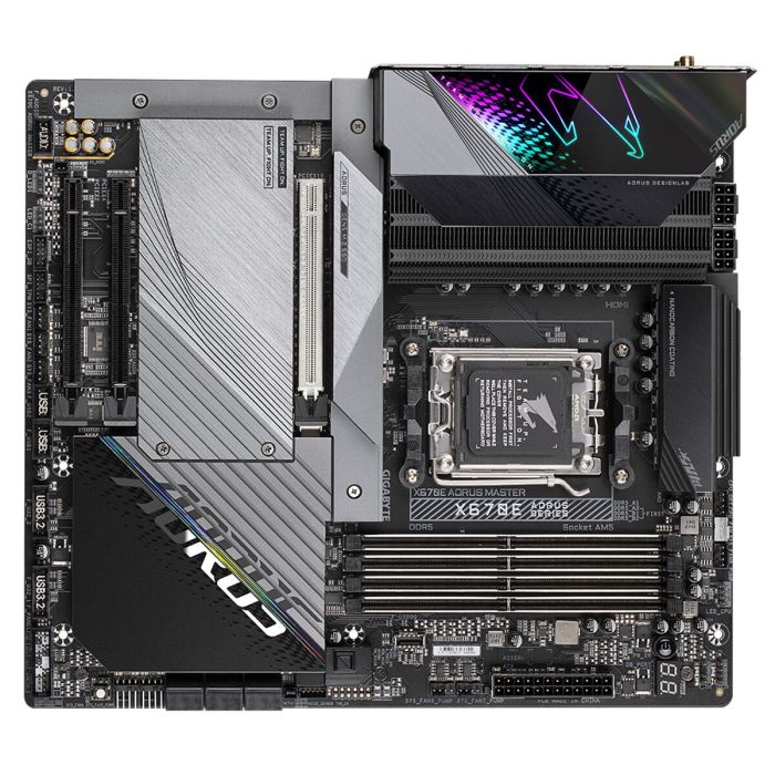 Placa Base Gigabyte X670E AORUS MASTER Intel Wi-Fi 6 AMD AMD X670 AMD AM5 1