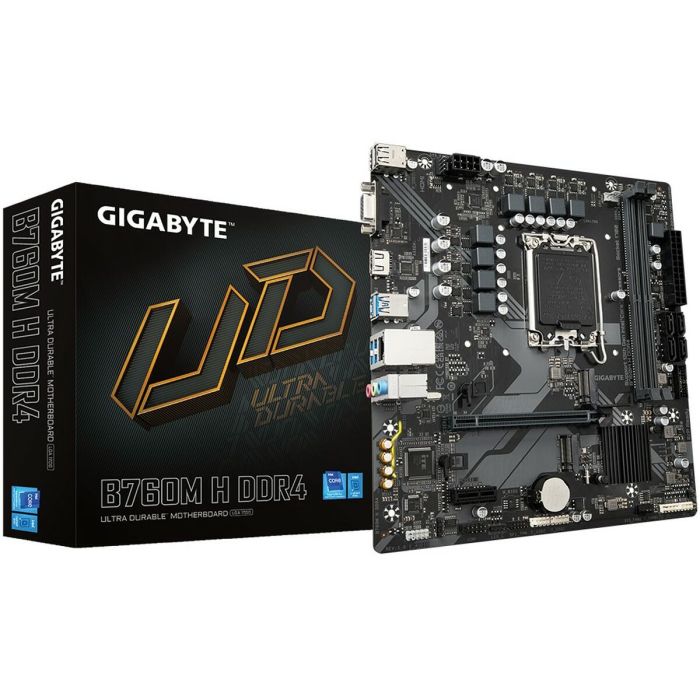 Gigabyte B760M H DDR4 (rev. 1.0) Intel B760 Express LGA 1700 micro ATX