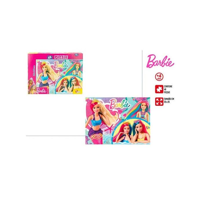 Colorbaby Puzzle barbie doble cara m-plus 35x25cm 48 piezas +4 años