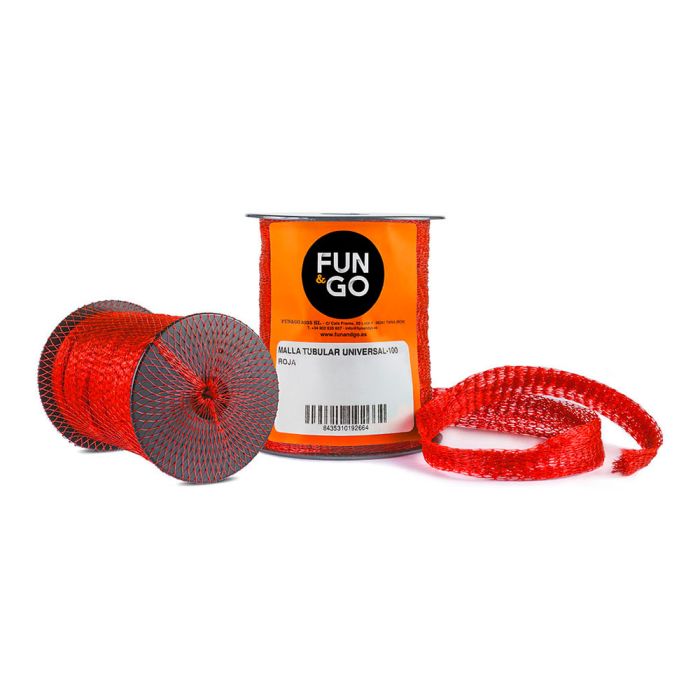 Malla tubular para envasado universal-100 roja (25m) fun & go